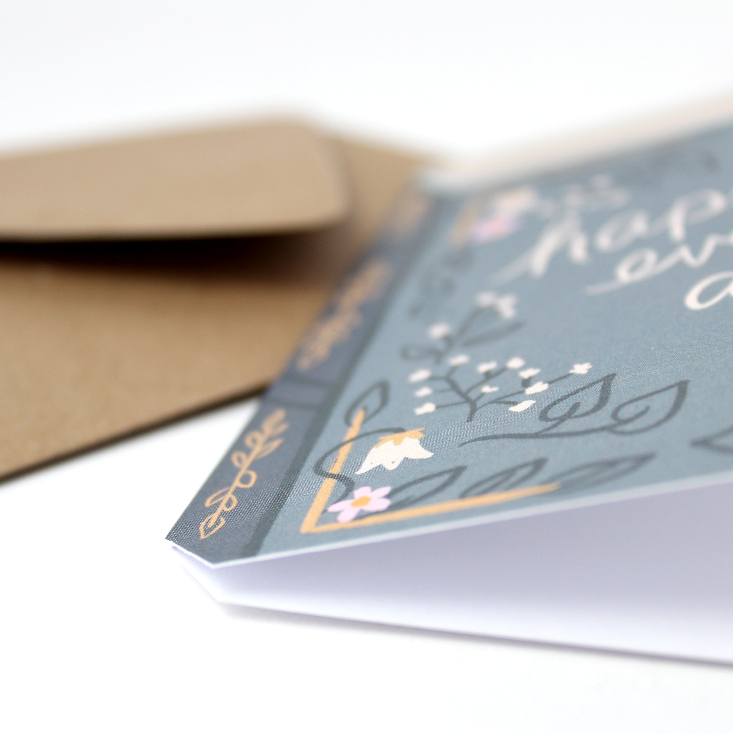 Papyrus Hochzeitskarte 'Happiest Ever After' – Mit Goldfolie, 11,4 X 15,2 Cm, Mit Umschlag