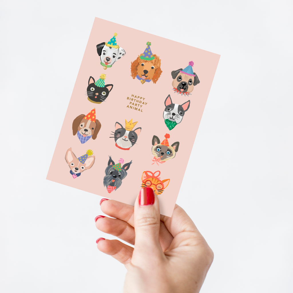 Party Animals Birthday Card