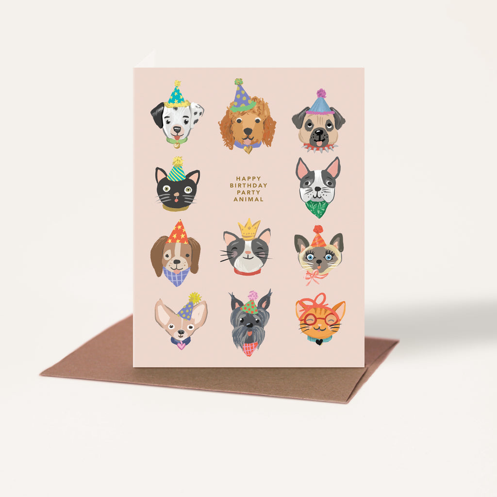 Party Animals Birthday Card