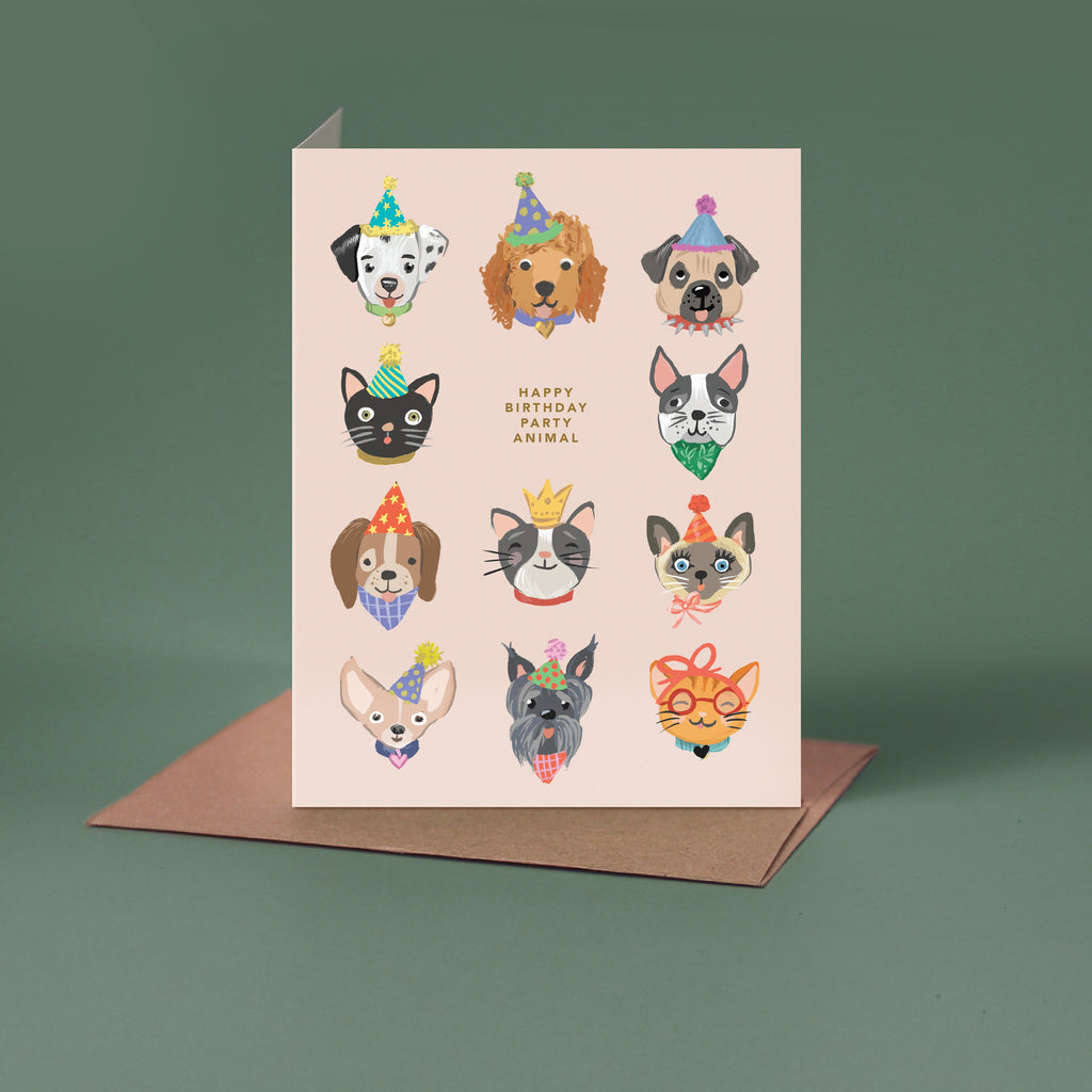 Party Animals Birthday Card