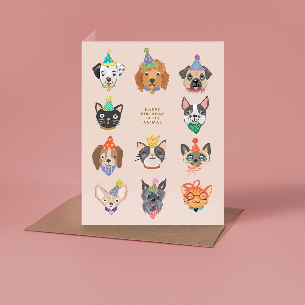 Party Animals Birthday Card