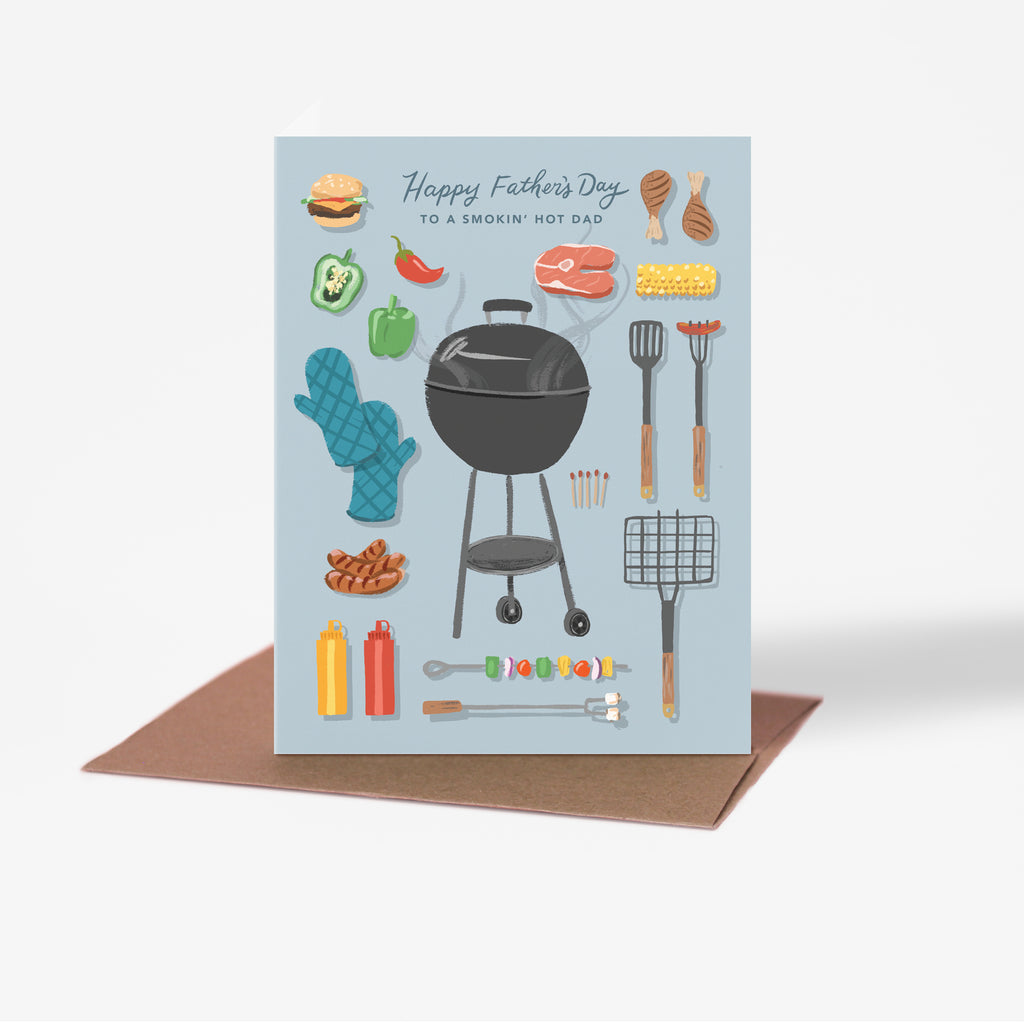 Smokin' Hot Dad Father's Day Card