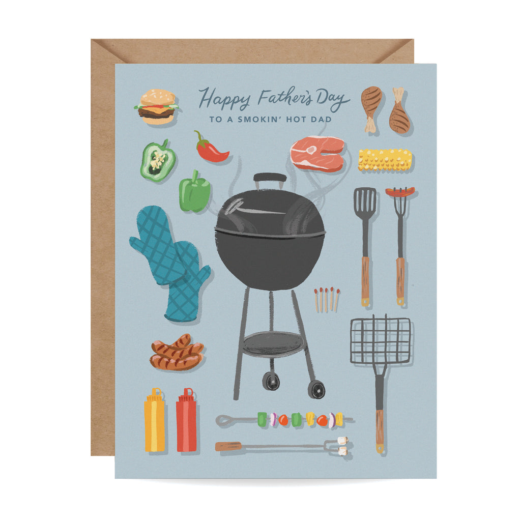 Smokin' Hot Dad Father's Day Card