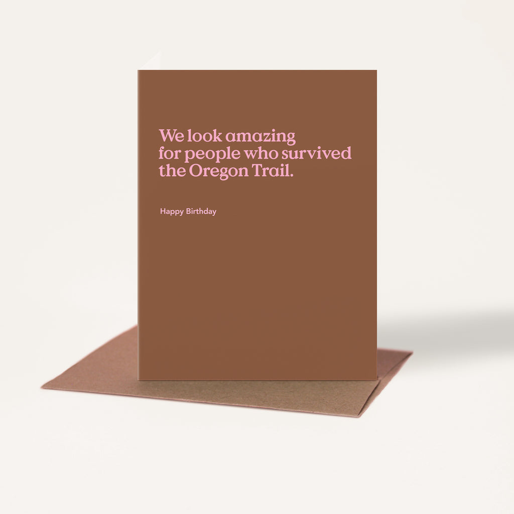 Oregon Trail Funny Birthday Card