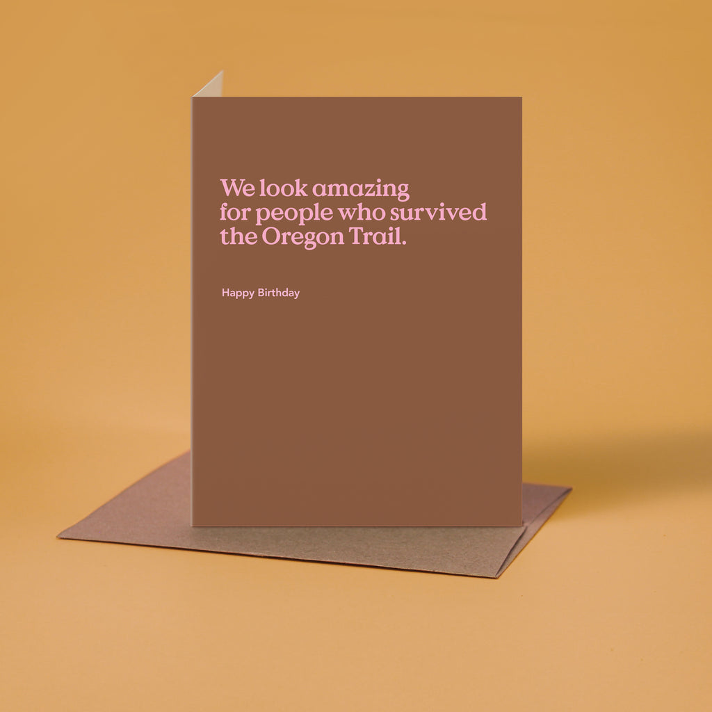 Oregon Trail Funny Birthday Card