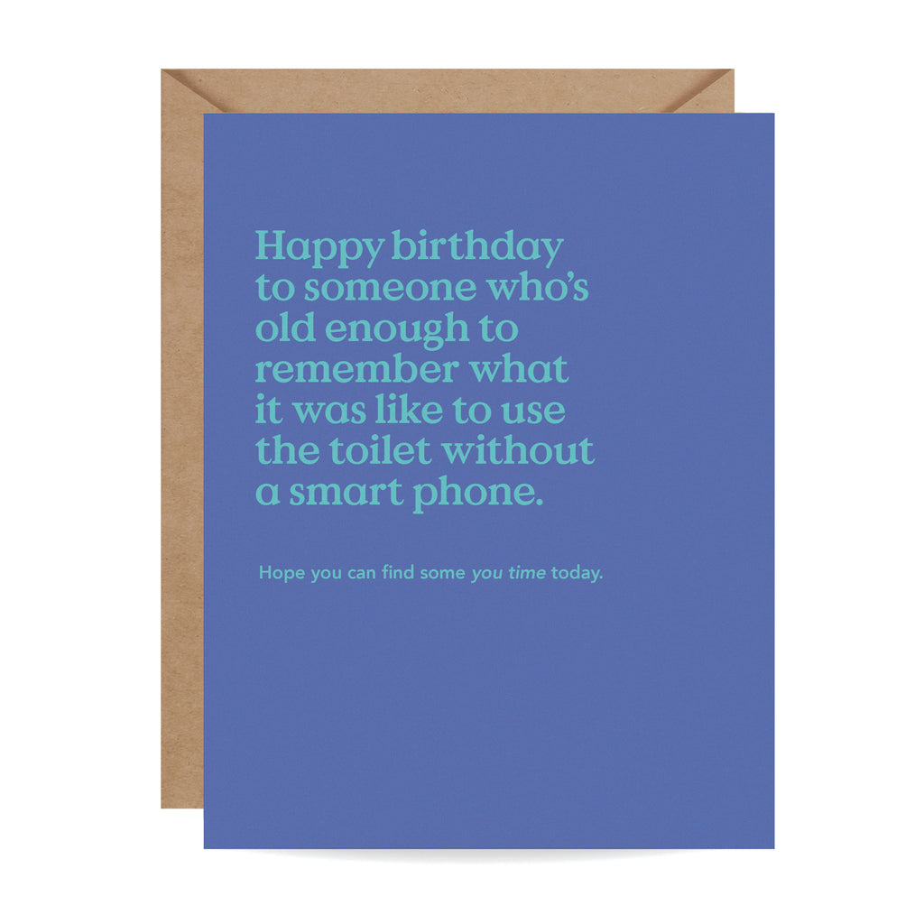 You Time Funny Birthday Card