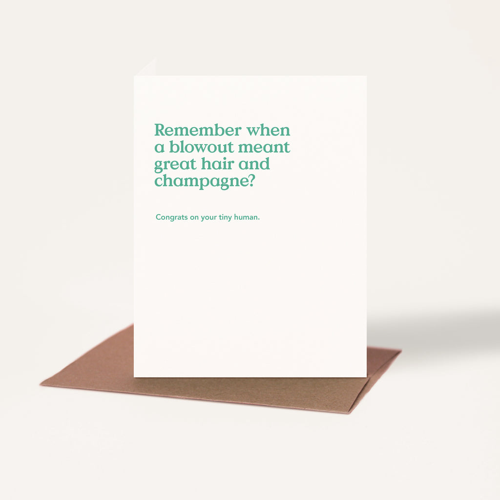 Blowout Funny New Baby Card