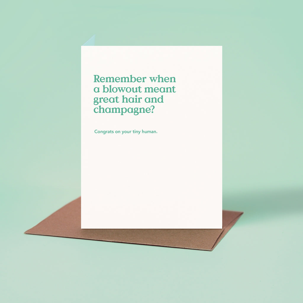 Blowout Funny New Baby Card