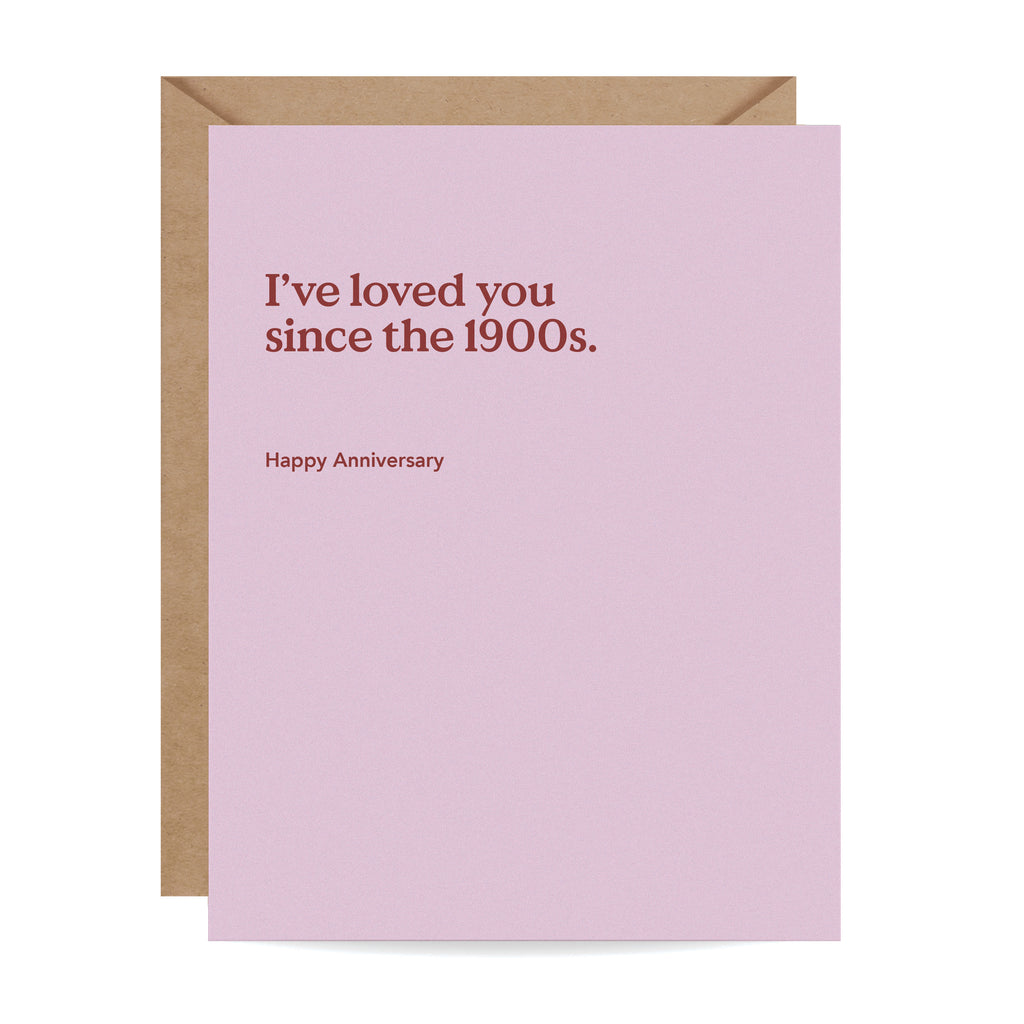 Since The 1900s Anniversary Card