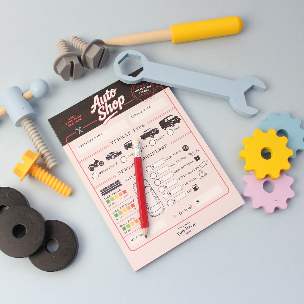 Inklings Tiny Town™ Play Notepad - Auto Shop