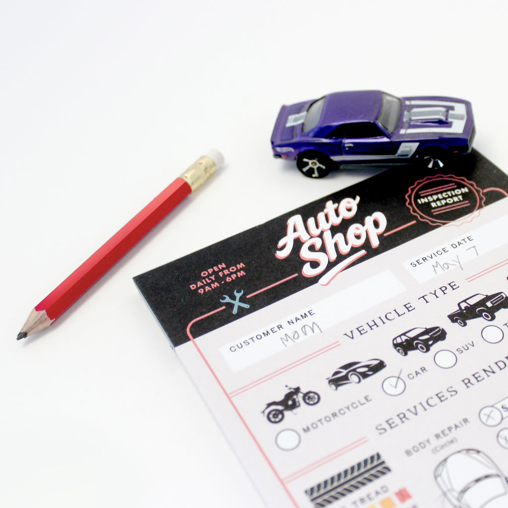 Inklings Tiny Town™ Play Notepad - Auto Shop