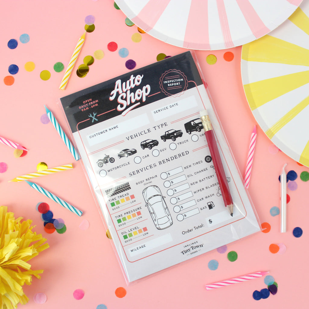 Inklings Tiny Town™ Play Notepad - Auto Shop