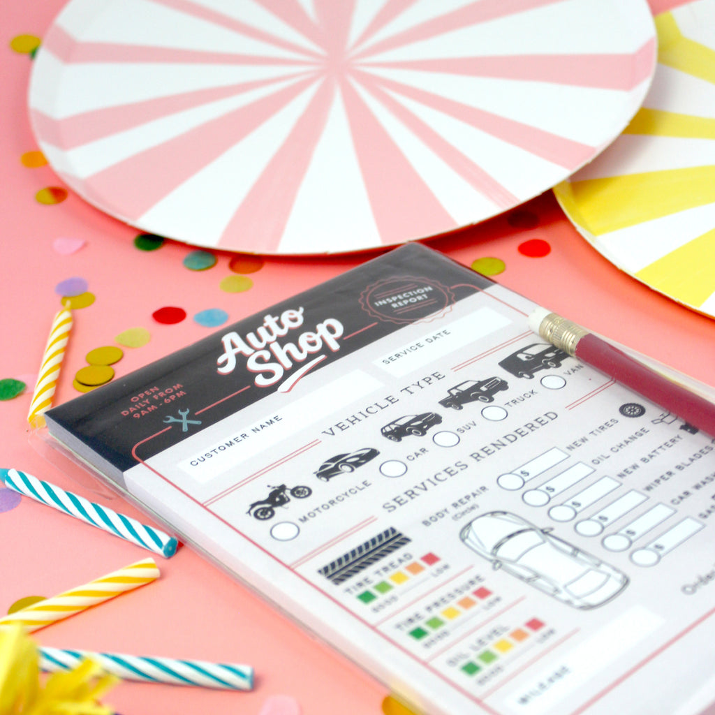 Inklings Tiny Town™ Play Notepad - Auto Shop