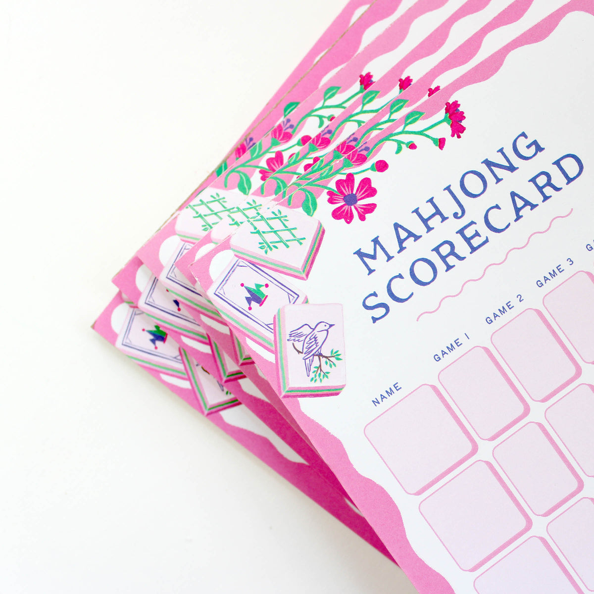 Mahjong Notepad Mahjong Scorecard Notepad – Inklings Paperie