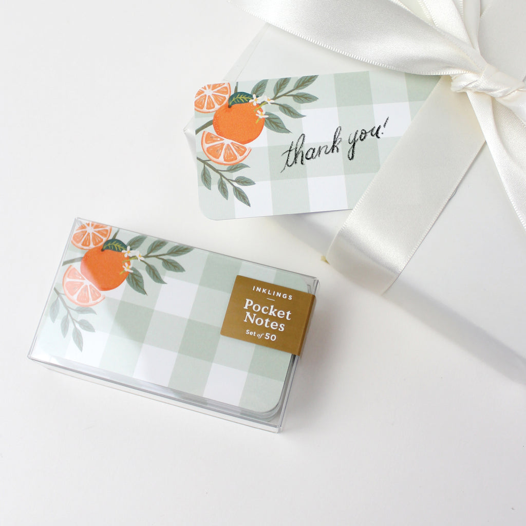 Pocket Notes™ - Orange Gingham