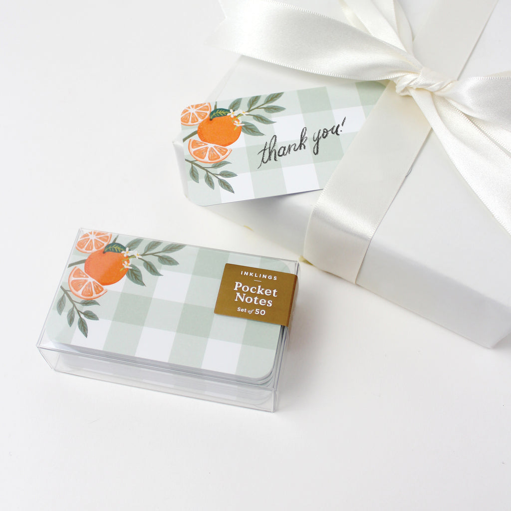Pocket Notes™ - Orange Gingham