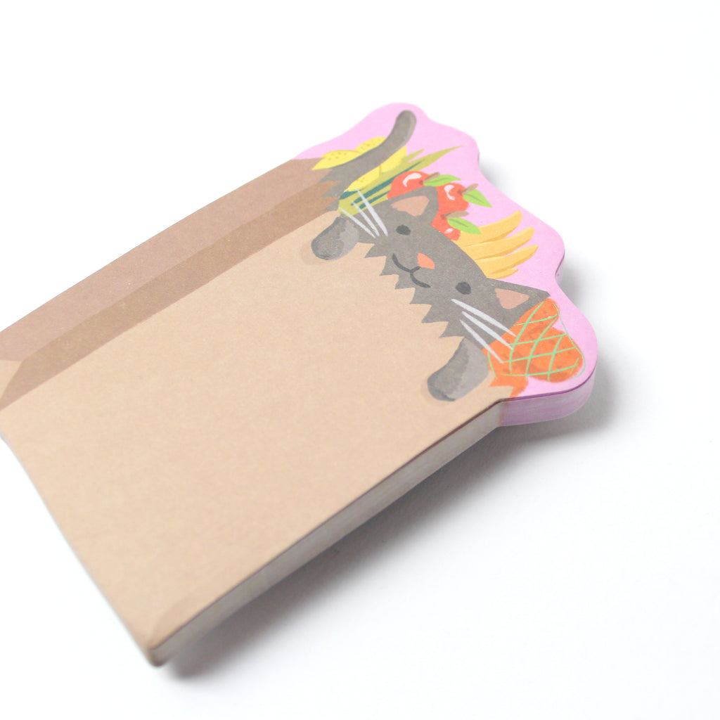 Sticky Notes - Grocery Kitten