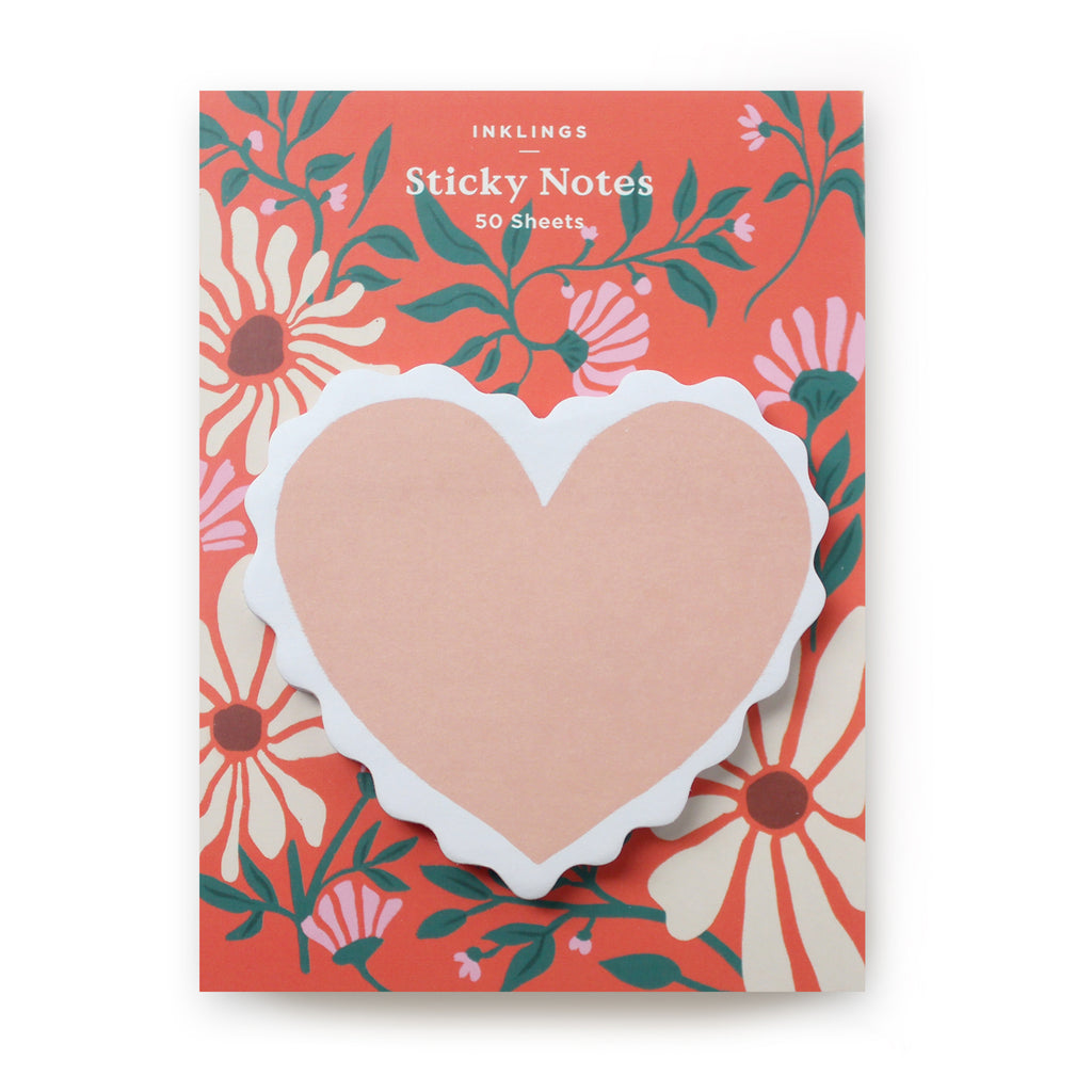 Sticky Notes - Scalloped Heart