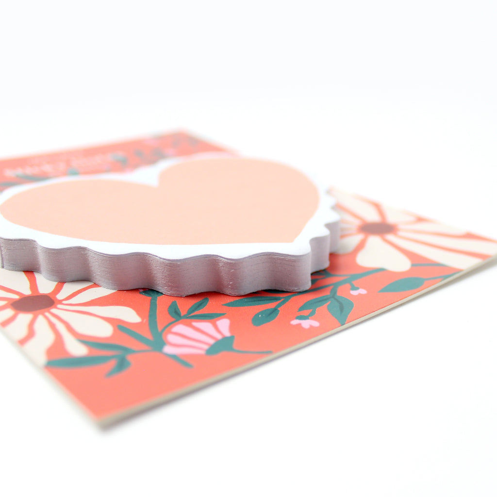 Sticky Notes - Scalloped Heart