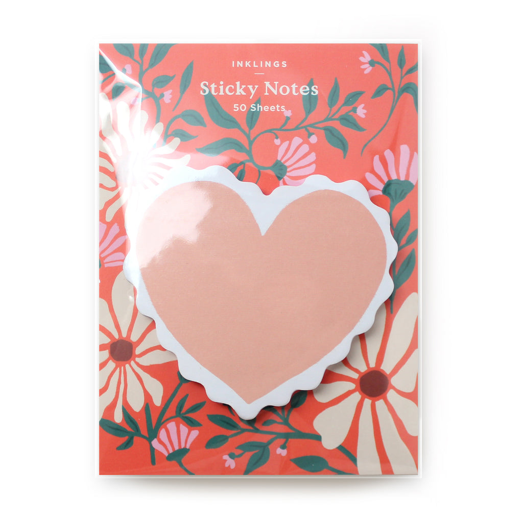 Sticky Notes - Scalloped Heart