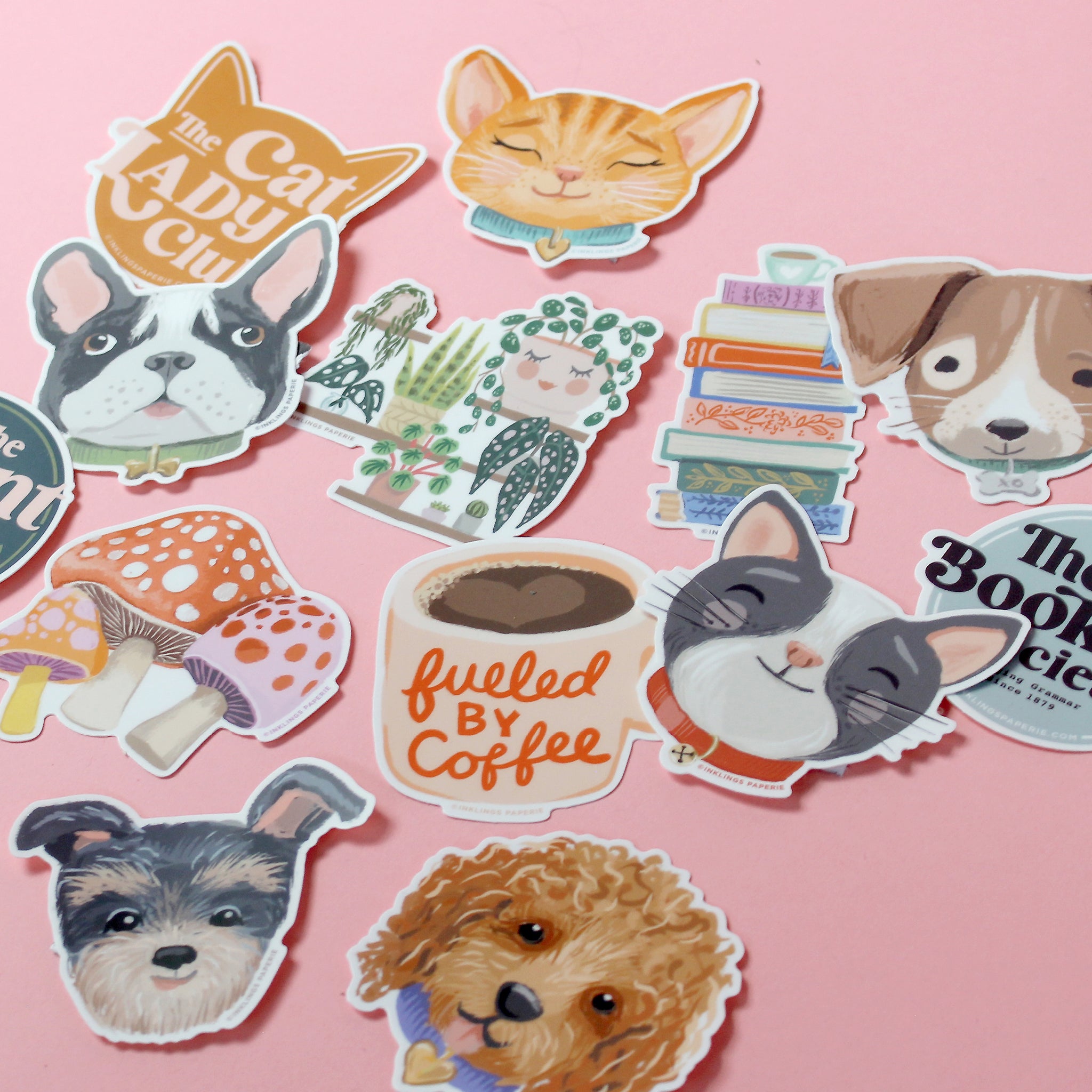 Vinyl Sticker - Book Stack – Inklings Paperie