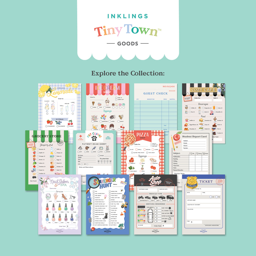 Inklings Tiny Town™ Play Notepad - Report Card