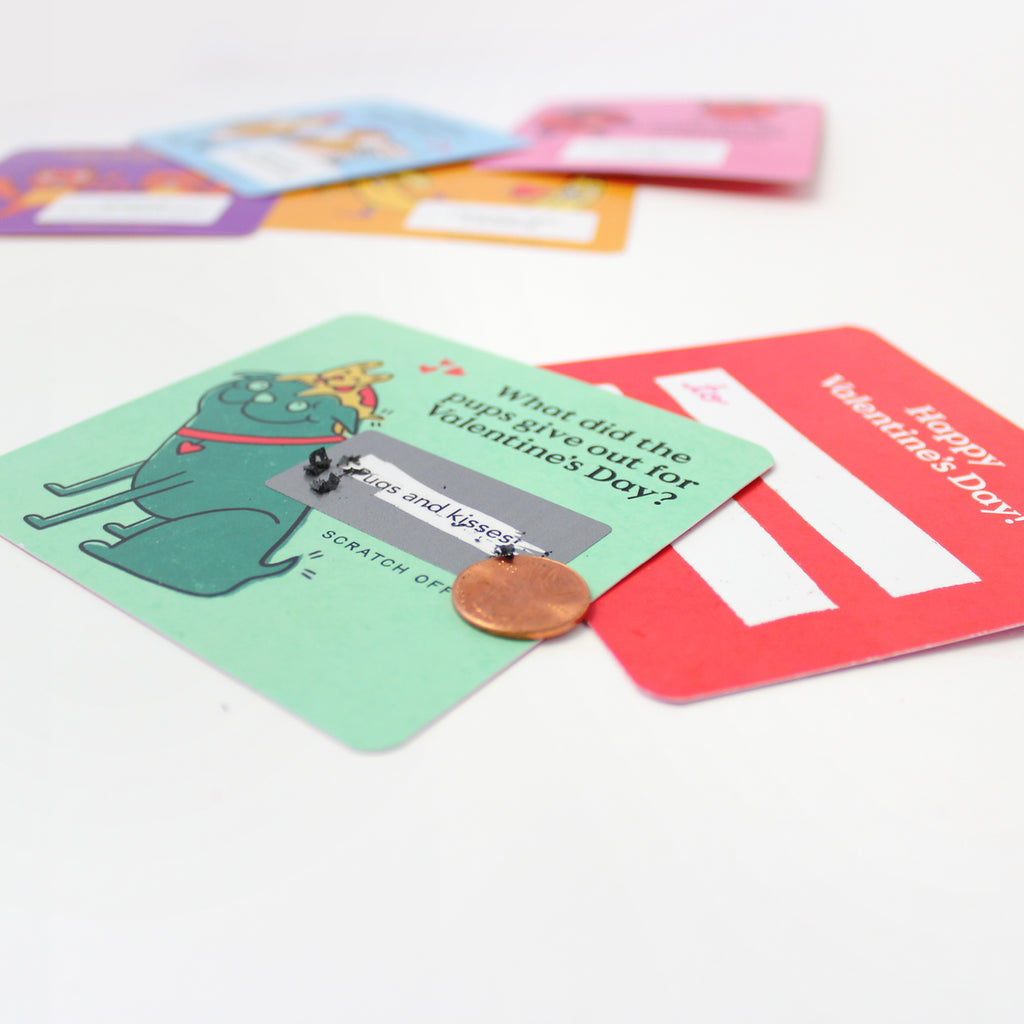 Scratch-off Valentine Cards - Jokes