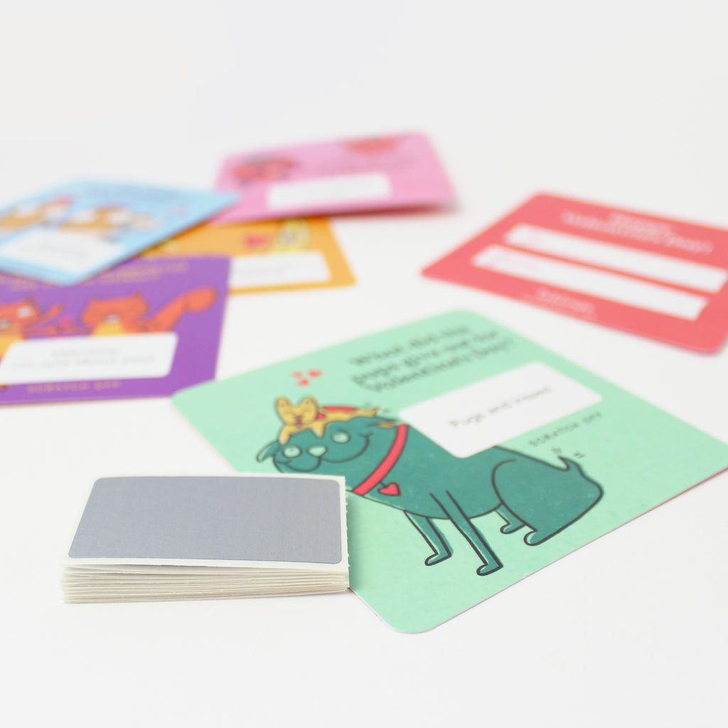 Scratch-off Valentine Cards - Jokes