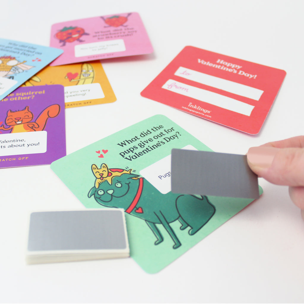 Scratch-off Valentine Cards - Jokes