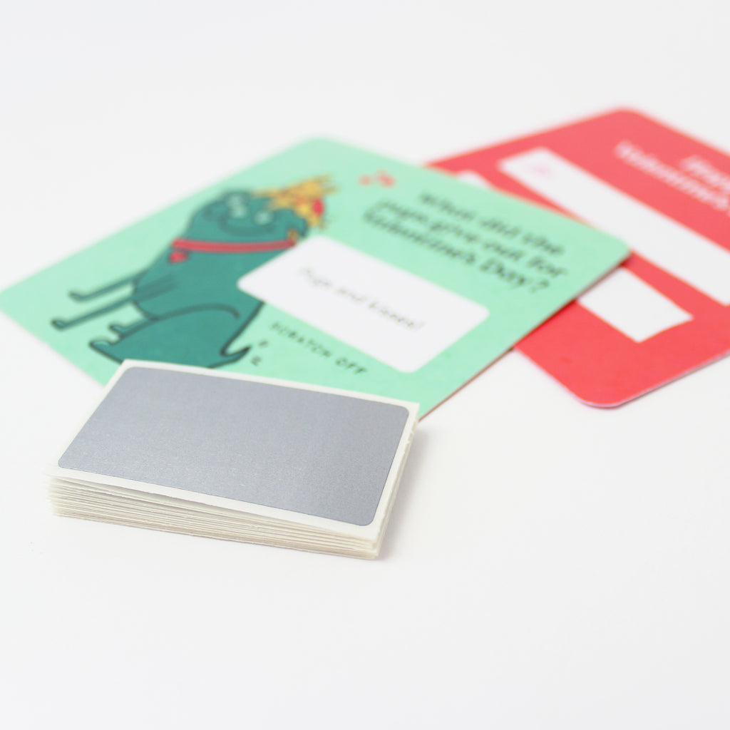 Scratch-off Valentine Cards - Jokes