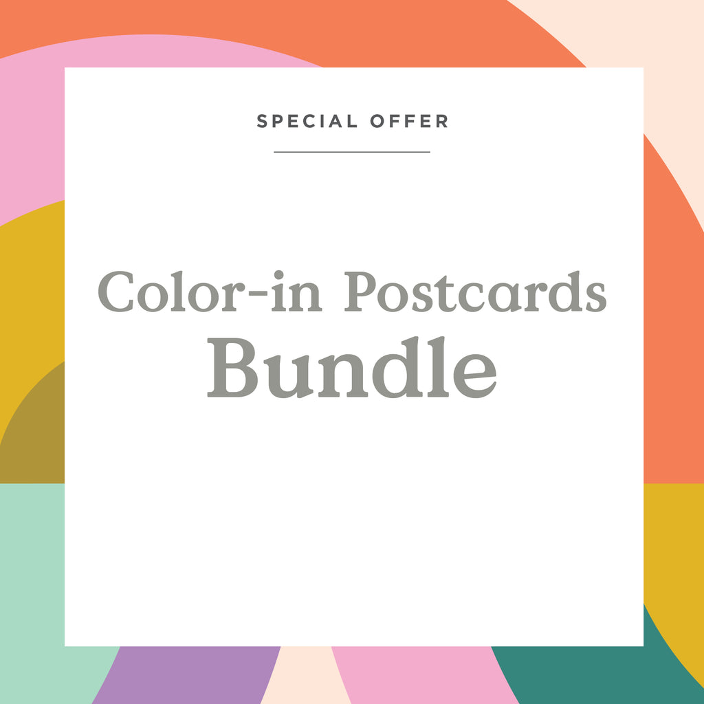Bundle: Color-in Postcard Kits