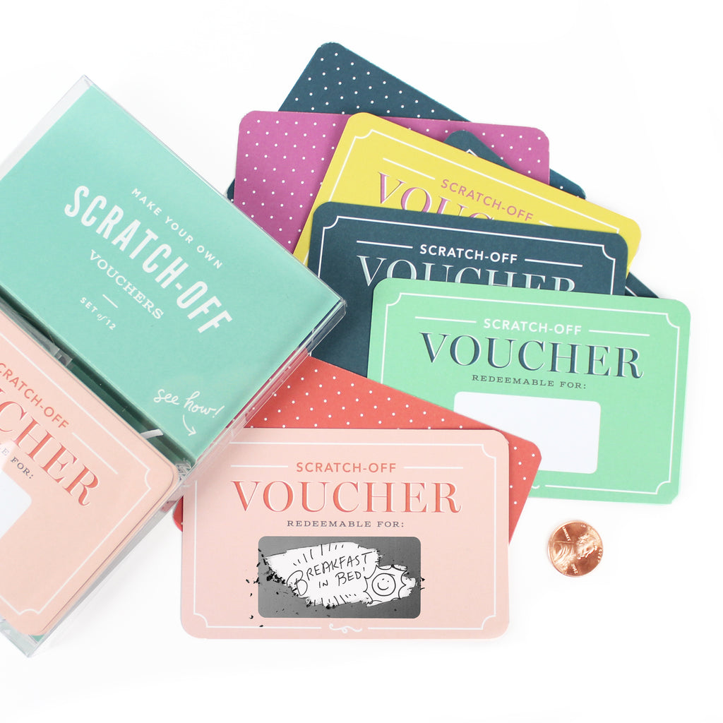 Scratch-off Vouchers - Inklings Paperie