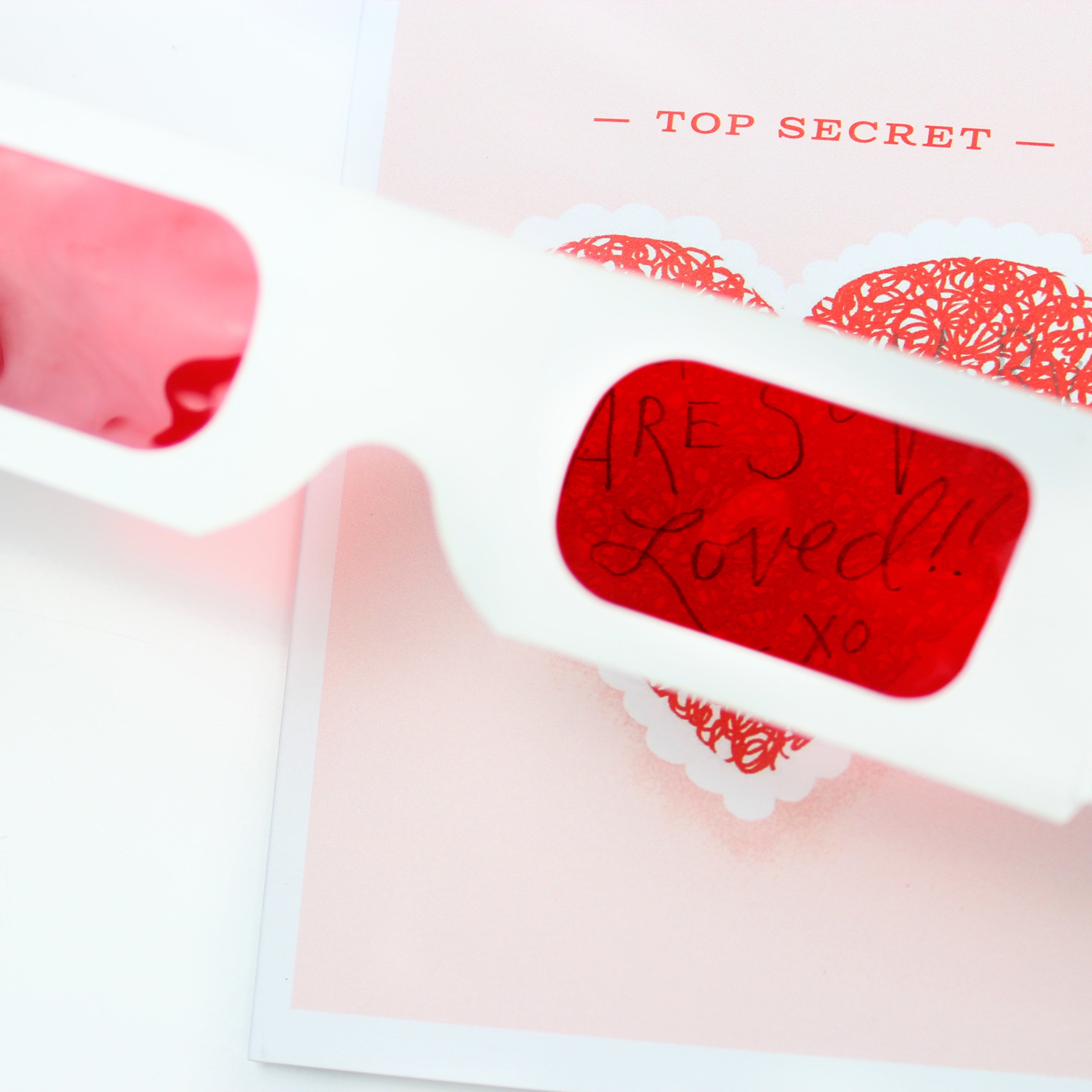 Decoder Card - Top Secret Heart – Inklings Paperie