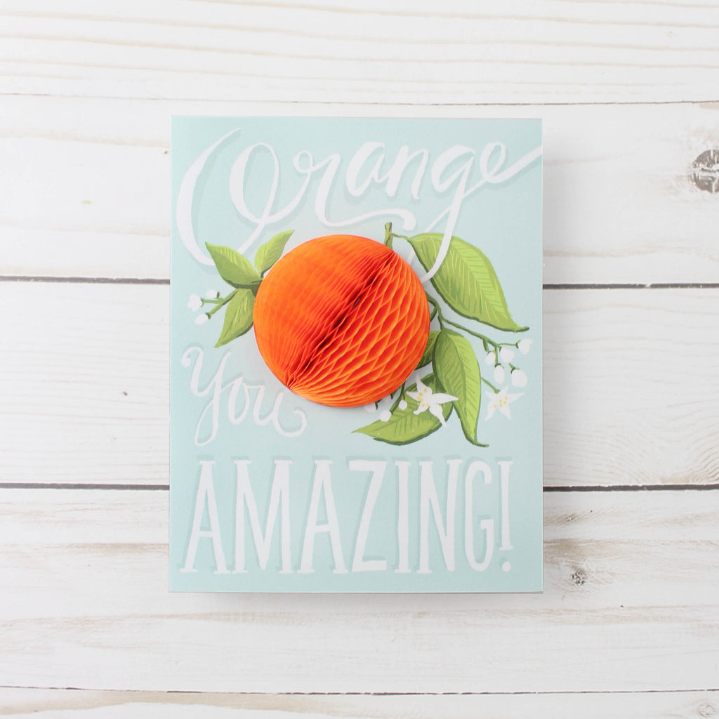 Orange Pop-up Card - Inklings Paperie