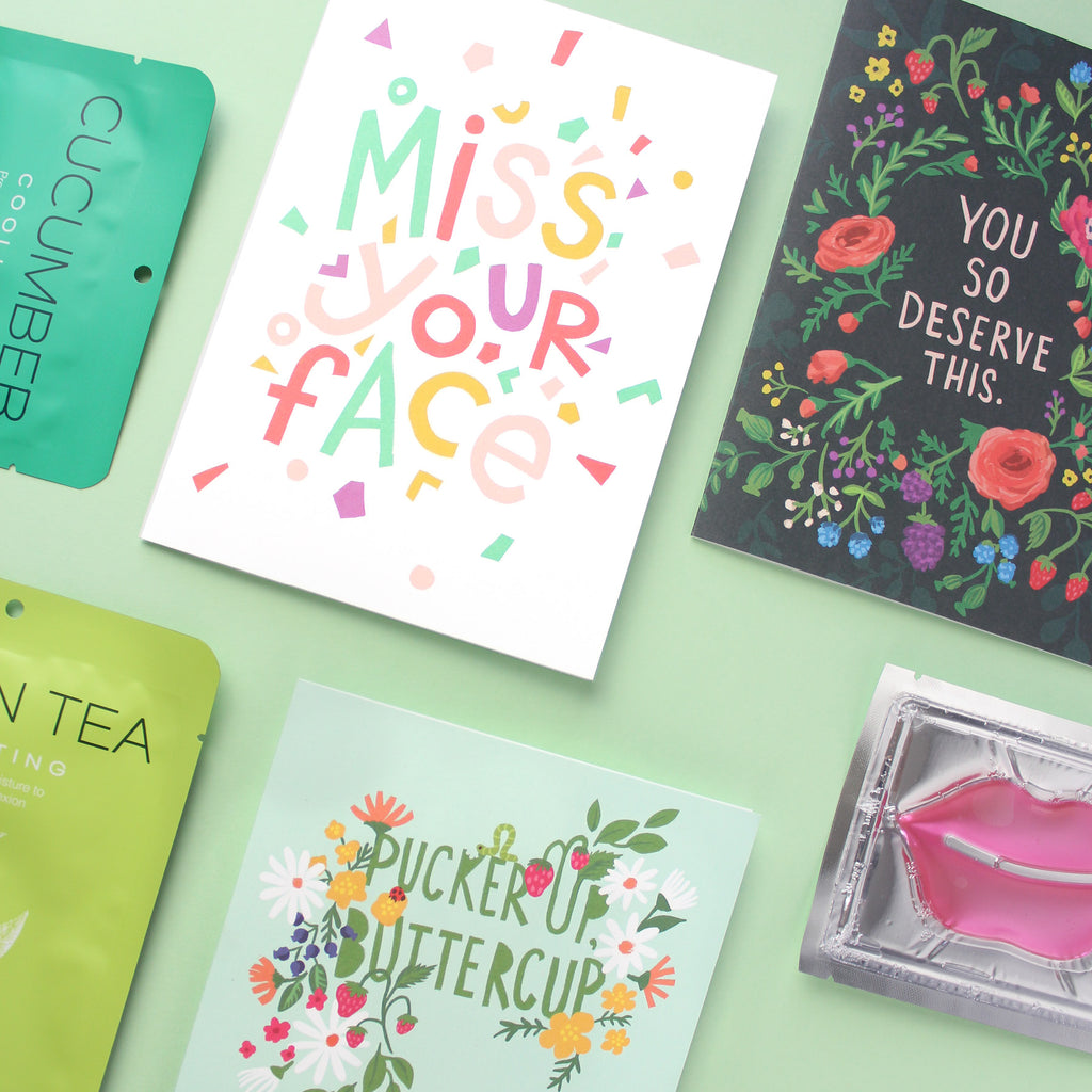 Facial Card, Face Mask, Mother's Day, Friendship. Miss you, Encouragement, Birthday, Birthday Card, Girls Night, Sheet Mask 