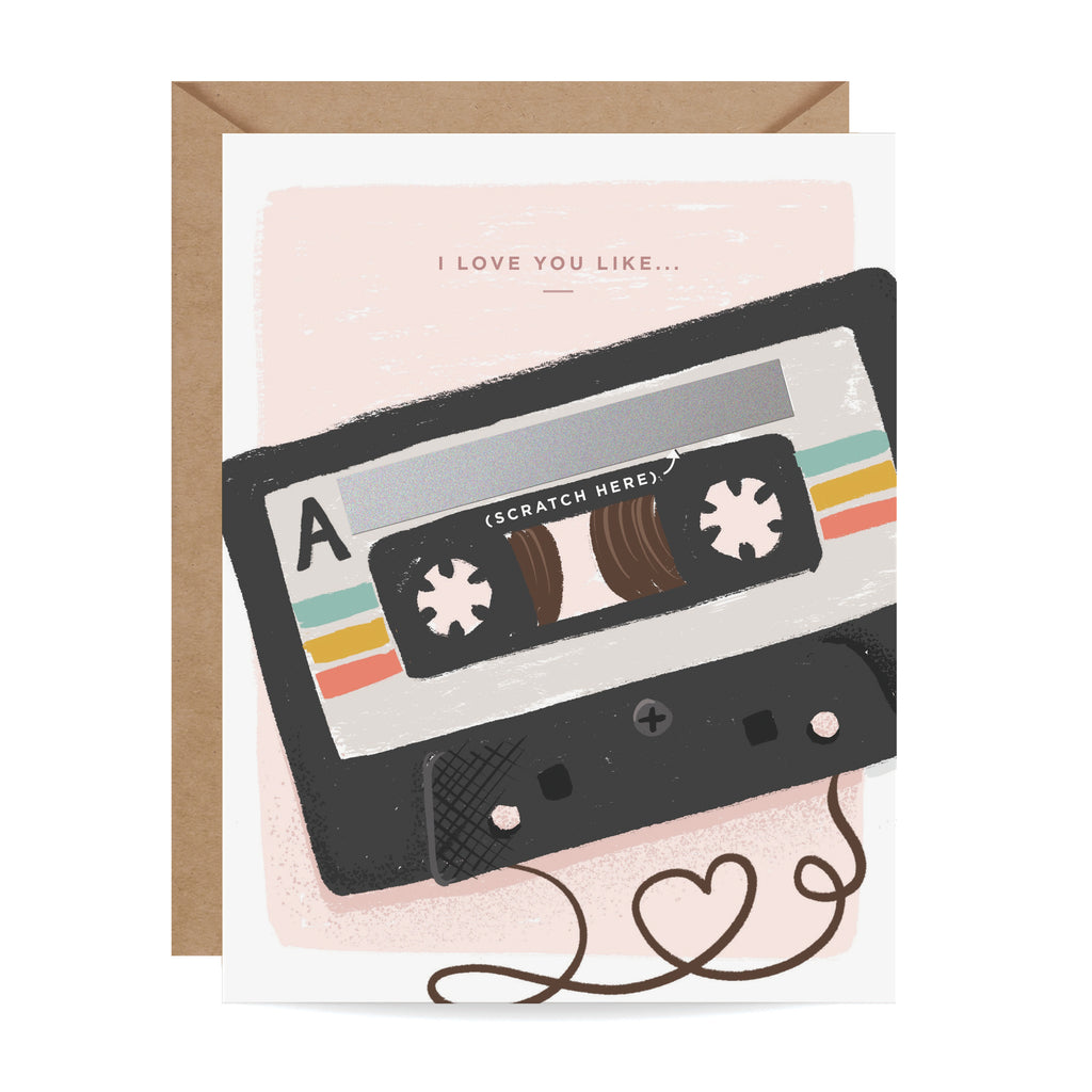 Mix Tape Scratch-off Card - Inklings Paperie