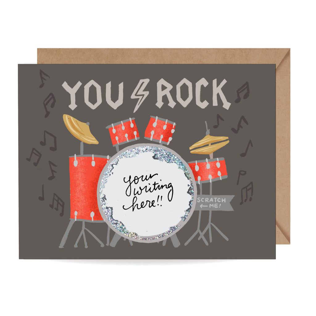 You Rock Scratch-off Card - Inklings Paperie