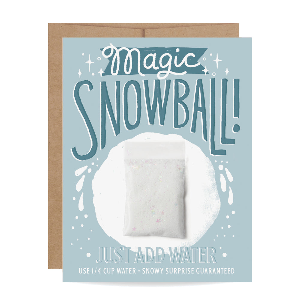Magic Snowball Card - Inklings Paperie