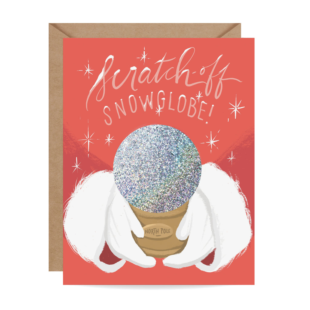 Scratch-off Snow Globe - North Pole - Inklings Paperie