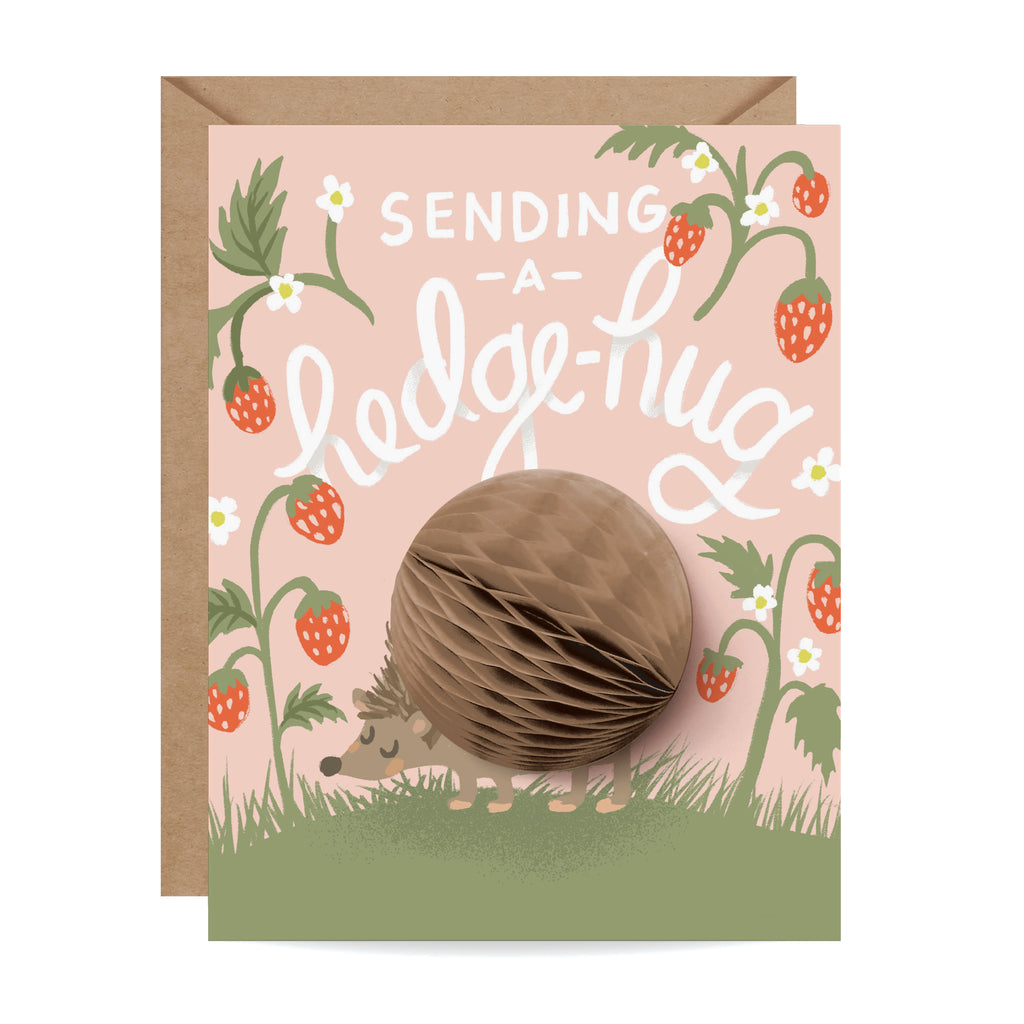 Hedgehog, Animal Card, Love card, Card for Kids, Birthday, Just because, everyday card, Friendship, Get Well, Encouragement 