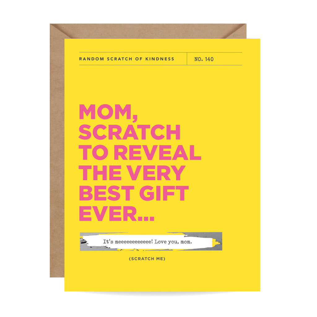 Mother's Day, Mom card, scratch off, gift for mom