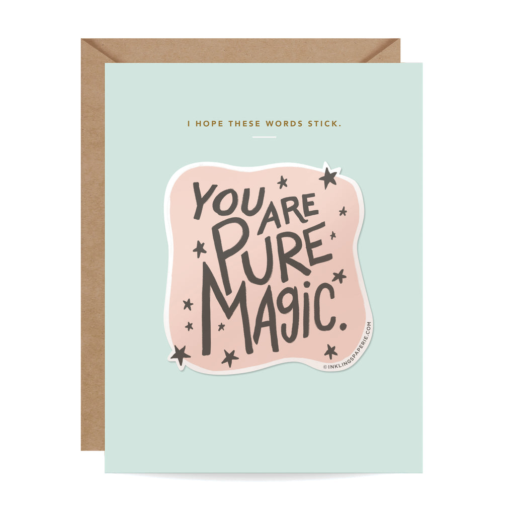 Pure Magic Sticker Card - Inklings Paperie