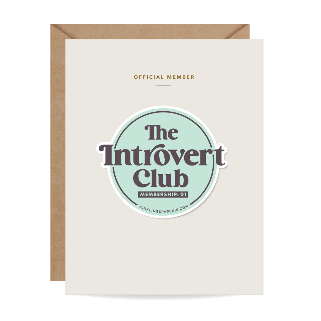 Introvert Sticker Card