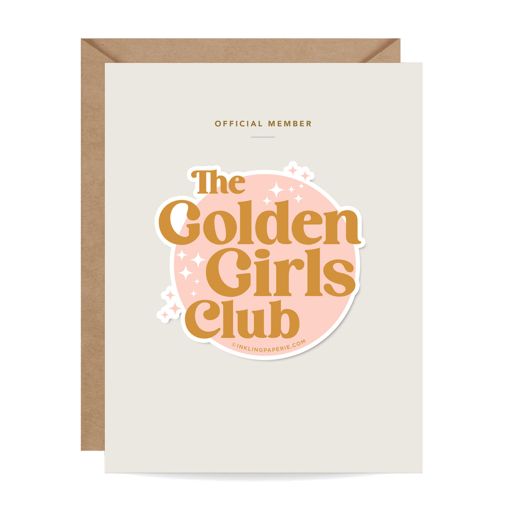Golden Girls, Club Sticker, Golden Birthday, Betty White