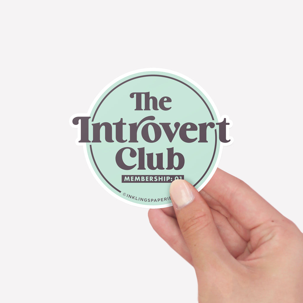 Vinyl Sticker - Introvert Club