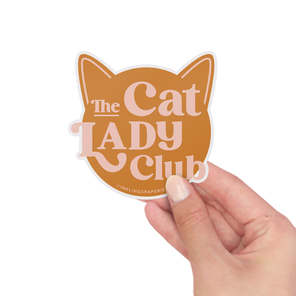 Cat Lady Sticker Card