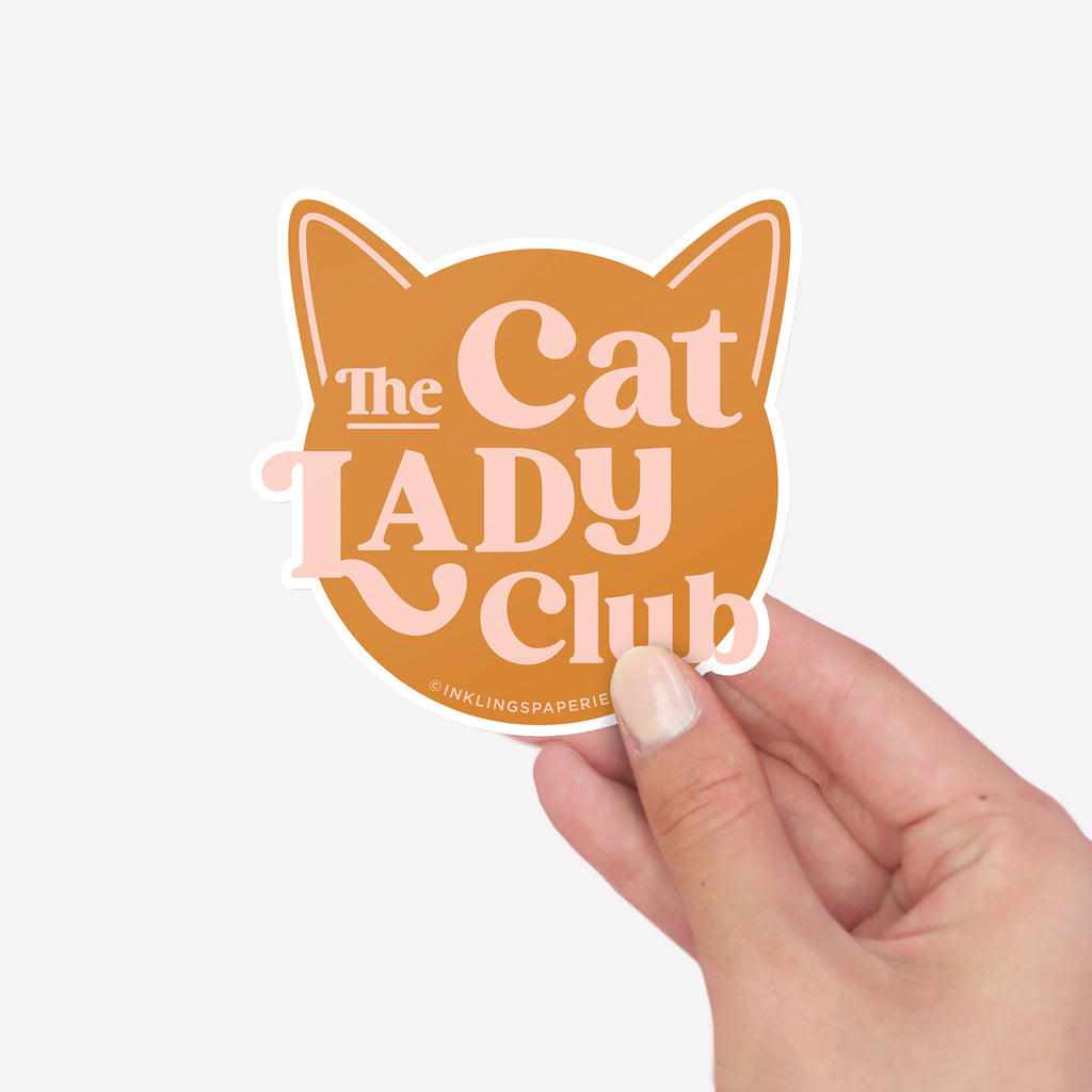 Cat Lady Sticker Card