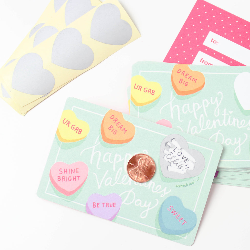 Scratch-off Sweetheart Valentines - Inklings Paperie