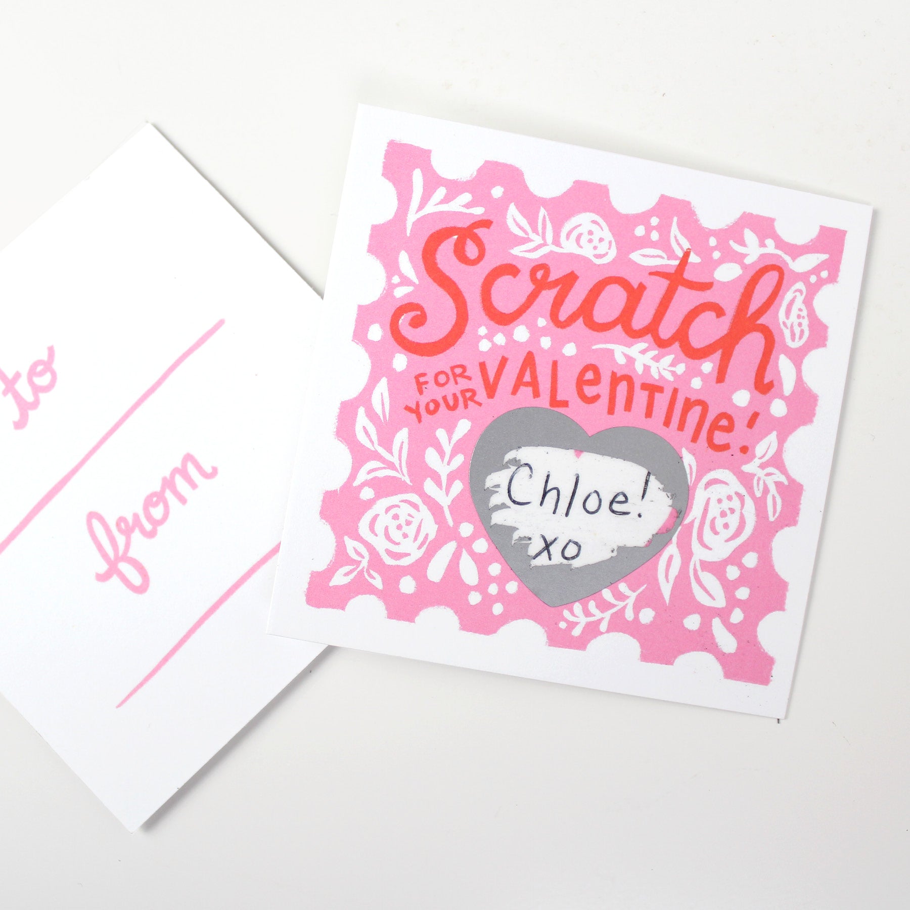 Scratch-off Valentines - Pink – Inklings Paperie