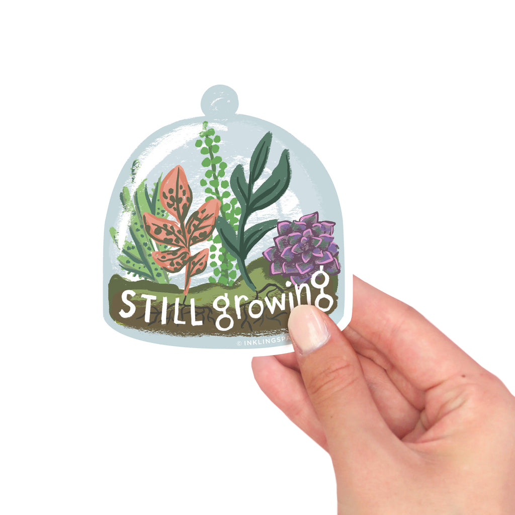 Still Growing Sticker Card